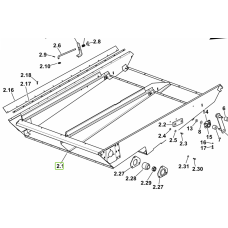 Нижній решетний стан 16054012/60