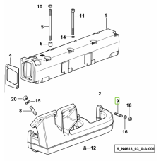 Шпилька M8X1X30 2.0432.007.2