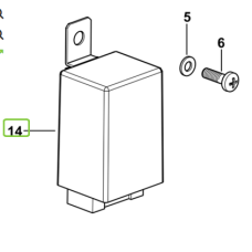 Реле 12V, 21W ( 2+1+1 ) 2.8639.015.0